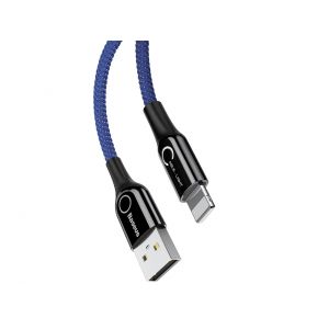 Baseus inteligentny kabel USB lightning iPad iPhone 5 6-s 7 8 X - niebieski
